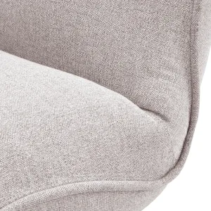 Luxuriöser hellgrauer Outdoor-Liegestuhl mit schwarzem Gestell – 85,5 cm – Luxuriöse Hotelmöbel Detailansicht von Luxury Group International
