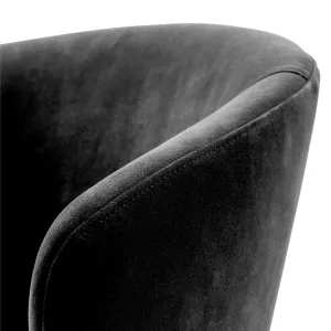 Luxus Wohnzimmer- & Hotel-Sessel Schwarz / Gold 60 cm – Luxus Hotelmöbel – Luxus Möbel Detailansicht von Luxury Group International