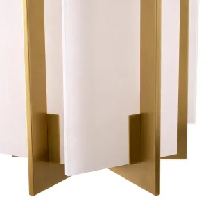Lampada a Sospensione Moderna di Lusso in Ottone – Lampada da Soffitto Geometrica con Vetro Satinato Vista dettaglio di Luxury Group International