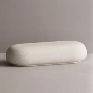Luxus Moderne Geschwungene TV-Einheit aus Beton mit Skulpturalem Ovalem Design – Moderne Möbel von Luxury Group International