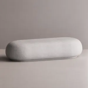Luxus Moderne Geschwungene TV-Einheit aus Beton mit Skulpturalem Ovalem Design – Moderne Möbel von Luxury Group International