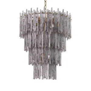 Luxus Murano Glas Kronleuchter mit kaskadierendem künstlerischem Design Detailansicht von Luxury Group International