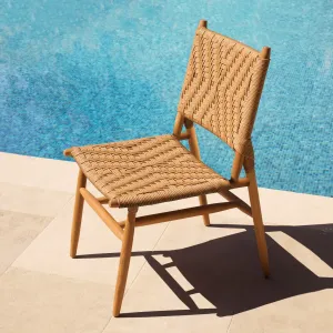 Luxuriöse natürliche braune geflochtene Holz-Esstühle – 2er-Set - Luxus Hotelmöbel Lifestyle-Ansicht von Luxury Group International