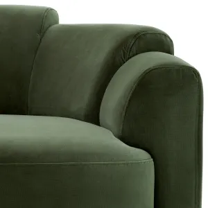 Luxus Samtsofa in Olivgrün für moderne Designer-Wohnzimmer Detailansicht von Luxury Group International