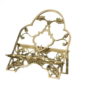 Luxuriöser Verzierungskunst-Buchhalter für die Bibel im Designer-Cutwork-Stil in Gold- und Antik-Finish von Luxury Group International