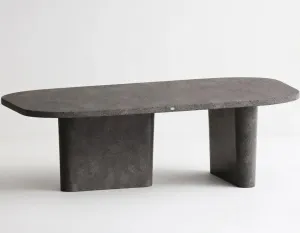 Luxury Oval Concrete Dining Table for Modern Indoor & Outdoor Living Spaces by Luxury Group International