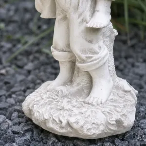 Luxury Piggyback Children Garden Sculpture with Playful Figurative Detail - Luxury Classic Sculpture Detail View by Luxury Group International