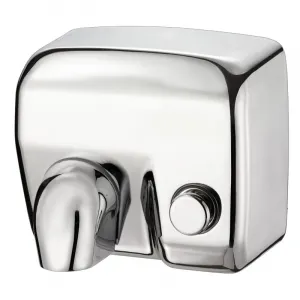 Luxury Push Button Hand Dryer with Anti-Vandal Stainless Steel Body by Luxury Group International