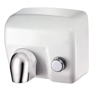 Luxury Push Button Hand Dryer with Anti-Vandal Stainless Steel Body by Luxury Group International
