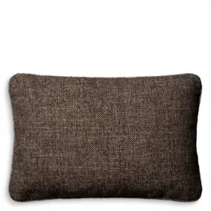 Luxury Rectangular Renato Brown Cushion Front View by Luxury Group International