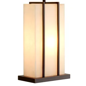 Lampe de Table Rectangulaire de Luxe avec Abat-jour en Lin – Éclairage Design Moderne Vue détaillée par Luxury Group International