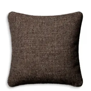 Cuscino di Lusso Renato Fabric Classico Marrone Vista frontale di Luxury Group International