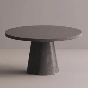 Luxury Round Black Dining Table – Modern Designer Pedestal Table by Luxury Group International