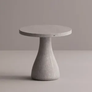 Luxury Round Pedestal Concrete Table for Elegant Indoor & Outdoor Spaces by Luxury Group International