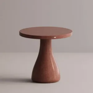 Luxury Round Pedestal Concrete Table for Elegant Indoor & Outdoor Spaces by Luxury Group International