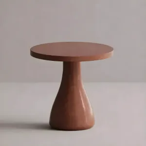 Tavolo Pedestal Rotondo in Cemento di Lusso per Spazi Eleganti Interni ed Esterni di Luxury Group International