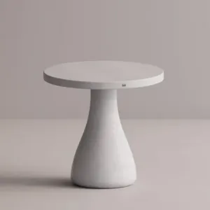 Luxury Round Pedestal Concrete Table for Elegant Indoor & Outdoor Spaces by Luxury Group International