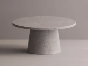 Luxury Round Pedestal Stone Dining Table for Indoor & Outdoor Living Spaces (L SIZE) by Luxury Group International