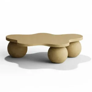 Table Basse Sculpturale en Béton de Luxe au Design Organique Moderne par Luxury Group International