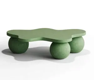 Table Basse Sculpturale en Béton de Luxe au Design Organique Moderne par Luxury Group International