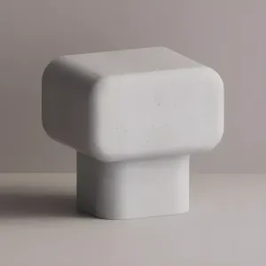 Luxury Sculptural Concrete Nightstand for Modern Bedroom Interiors by Luxury Group International
