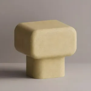 Luxury Sculptural Concrete Nightstand for Modern Bedroom Interiors by Luxury Group International