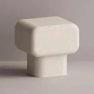 Luxury Sculptural Concrete Nightstand for Modern Bedroom Interiors by Luxury Group International