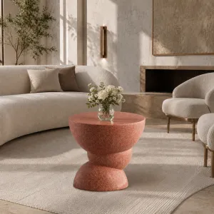 Luxury Sculptural Concrete Side Table for Modern Interiors- Luxury Side Table-Luxury Hotel Furniture Lifestyle View by Luxury Group International