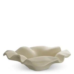 Ciotola Decorativa Scultorea a Forma di Fiore con Design a Petali Fluttuanti - Mobili di Lusso per Hotel Vista frontale di Luxury Group International