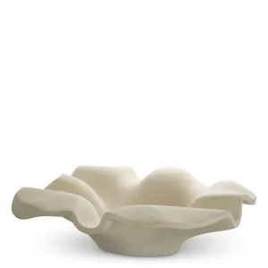 Ciotola Decorativa Scultorea a Forma di Fiore con Design a Petali Fluttuanti - Mobili di Lusso per Hotel Vista frontale di Luxury Group International