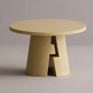 Luxury Sculptural Round Pedestal Table for Indoor & Outdoor Space by Luxury Group International