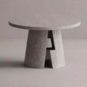 Luxury Sculptural Round Pedestal Table for Indoor & Outdoor Space by Luxury Group International