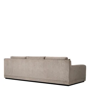 Luxury Taupe Upholstered 3-Seater Sofa with Deep Cushions - Luxury Hotel Furniture Back View by Luxury Group International