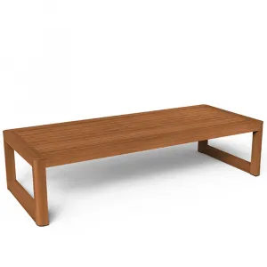Luxury Teak Wood Outdoor Bench – 183 cm Modern Lounge Bench Front View by Luxury Group International