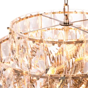 Lampadario di Cristallo a Più Livelli di Lusso – Illuminazione a Sospensione Moderna Multistrato di Design Vista dettaglio di Luxury Group International