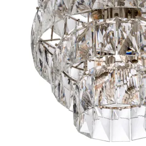 Lampadario di Cristallo a Più Livelli di Lusso – Illuminazione a Sospensione Moderna Multistrato di Design Vista dettaglio di Luxury Group International