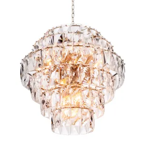 Lampadario di Cristallo a Più Livelli di Lusso – Illuminazione a Sospensione Moderna Multistrato di Design di Luxury Group International