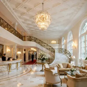 Lampadario di Cristallo a Più Livelli di Lusso – Illuminazione a Sospensione Moderna Multistrato di Design Vista lifestyle di Luxury Group International