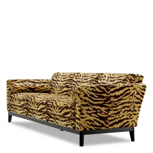 Luxus Designer-Sofa mit Tigerprint für moderne, ausdrucksstarke Wohnzimmer Seitenansicht von Luxury Group International