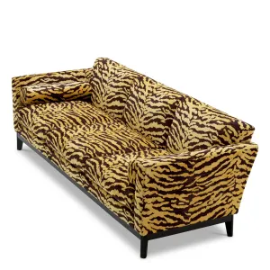 Luxus Designer-Sofa mit Tigerprint für moderne, ausdrucksstarke Wohnzimmer Seitenansicht von Luxury Group International