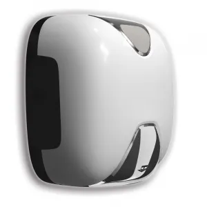 Luxury UV-C Automatic Hand Dryer with Blue LED Illumination in White & Grey Color Variations by Luxury Group International