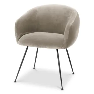 Luxury Velvet Dining Chair with Curved Backrest - Luxury Dining Chairs - Luxury Hotel Furniture by Luxury Group International