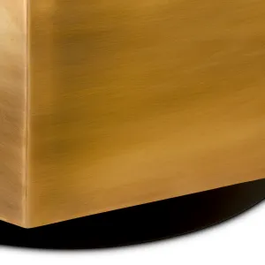 Macetero de Interior de Latón Vintage de Lujo con Diseño Geométrico 69,5 cm Vista detalle por Luxury Group International