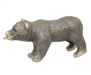 Luxury Walking Bear Bronze Sculpture in Three Artisan Finishes - Luxury Bronze Figure by Luxury Group International
