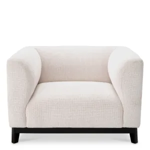 Luxury White Armchair 84 cm - Living Room Furniture - Luxury Hotel Furniture Front View by Luxury Group International