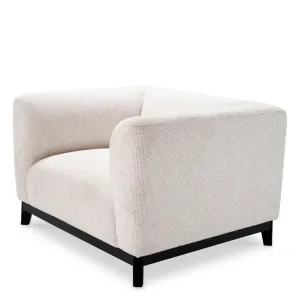 Luxury White Armchair 84 cm - Living Room Furniture - Luxury Hotel Furniture Side View by Luxury Group International