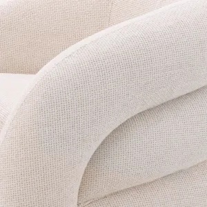 Luxury White Swivel Armchair 91 cm - Living Room & Hotel Furniture - Luxury Furniture Detail View by Luxury Group International