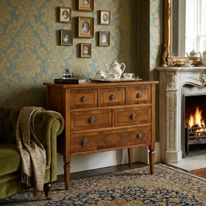 Luxury Wooden Chest of Drawers with Multi-Drawer Storage Cabinet Lifestyle View by Luxury Group International
