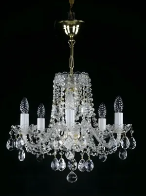 Majestica Crystal Glow Chandelier – Luxury Crystal Lighting for Modern Interiors Front View by Luxury Group International