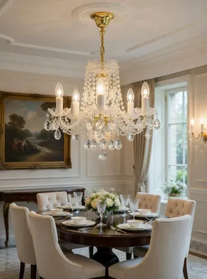 Majestica Crystal Glow Chandelier – Luxury Crystal Lighting for Modern Interiors Lifestyle View by Luxury Group International